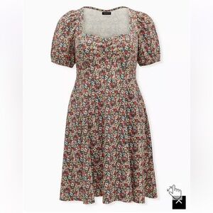 Torrid textured knit skater dress. Size 0. (Large -12) sweetheart neckline